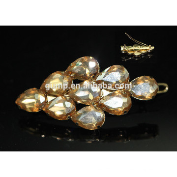 Coreano Big Rhinestone Hairgrip Meninas Pérola Hairclip